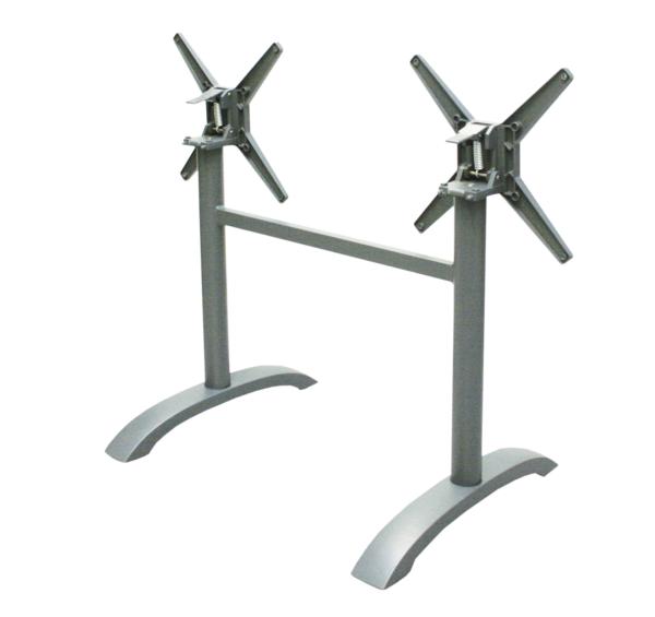 serlaBASE Fix 2+2 Alu-Tischgestell silber klappbar